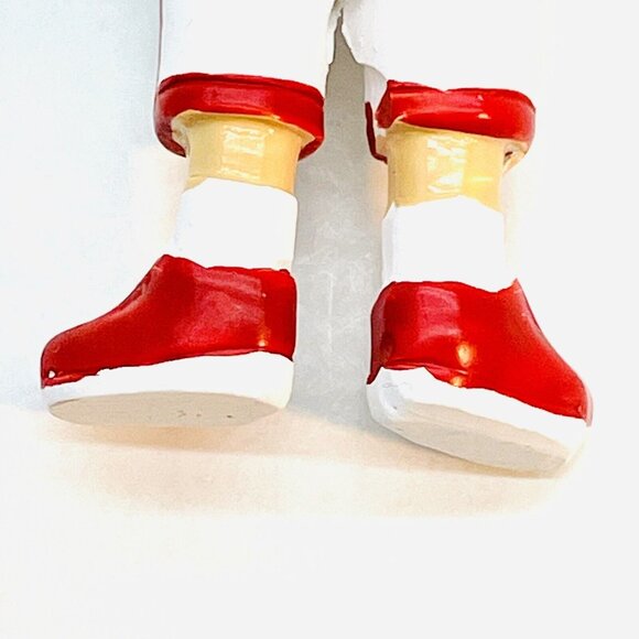 Christmas Ornament Cute Boy Basketball Player White Jersey #3 Hand Painted - Picture 7 of 9